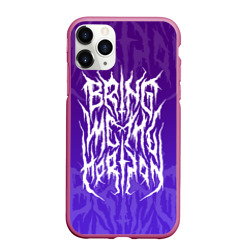 Чехол для iPhone 11 Pro Max матовый Bring Me The Horizon Lettering