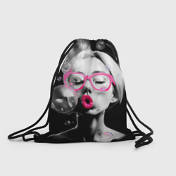 Рюкзак-мешок 3D Девушка и пузыри