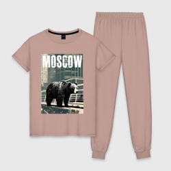 Женская пижама хлопок Москва - Россия - медведь