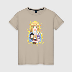Женская футболка хлопок Моя любовь 999 уровня к Ямаде - Аканэ