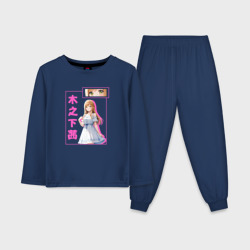 Детская пижама с лонгсливом хлопок Аканэ Киносита