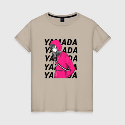 Женская футболка хлопок Ямада - Моя любовь 999 уровня к Ямаде