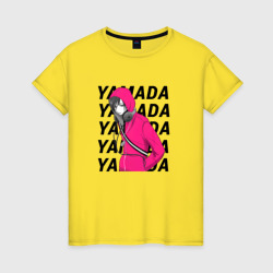 Женская футболка хлопок Ямада - Моя любовь 999 уровня к Ямаде