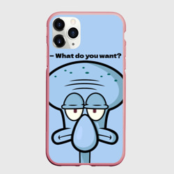 Чехол для iPhone 11 Pro Max матовый Сквидвард