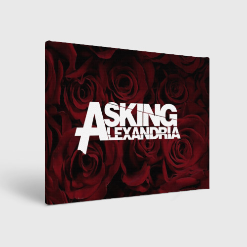 Холст прямоугольный Asking Alexandria roses, цвет 3D печать