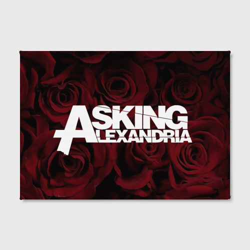 Холст прямоугольный Asking Alexandria roses, цвет 3D печать - фото 2