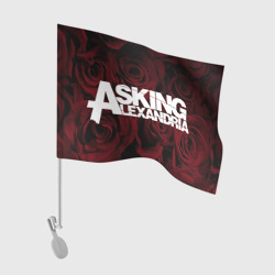 Флаг для автомобиля Asking Alexandria roses