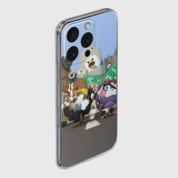 Чехол для iPhone 16 Pro Max силиконовый с защитой камеры Chicken Gun Skibidi: Гарибальди и Мурка - фото 2