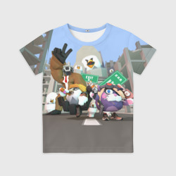 Детская футболка 3D Chicken Gun Skibidi: Гарибальди и Мурка