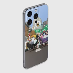 Чехол для iPhone 15 Pro Max силиконовый с защитой камеры Chicken Gun Skibidi: Гарибальди и Мурка - фото 2