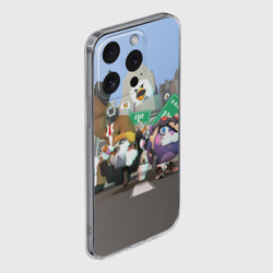 Чехол для iPhone 15 Pro силиконовый с защитой камеры Chicken Gun Skibidi: Гарибальди и Мурка - фото 2