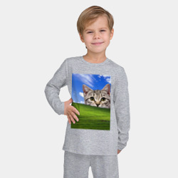 Детская пижама с лонгсливом хлопок Кот и безмятежность в Windows XP - фото 2