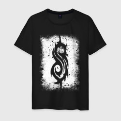 Мужская футболка хлопок Slipknot logo