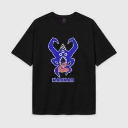 Мужская футболка Oversize хлопок texturе Nabnab - паук без фона