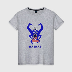 Женская футболка хлопок Nabnab - паук без фона