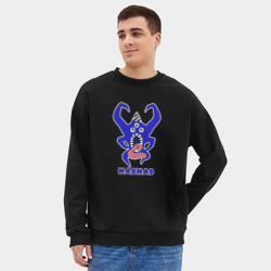 Мужской свитшот oversize без начеса хлопок Nabnab - паук без фона - фото 2