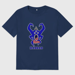 Женская футболка хлопок Oversize Nabnab - паук без фона