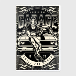 Магнитный плакат 2Х3 Muscle cars garage