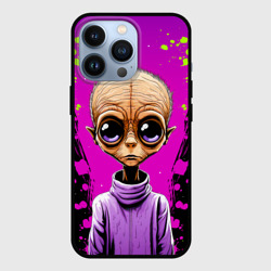 Чехол для iPhone 13 Pro Alien - comics art style