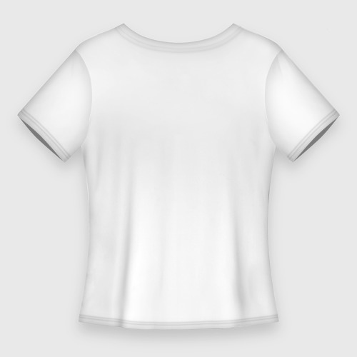 Женская футболка 3D Slim Следы поцелуев губы, цвет 3D печать - фото 2