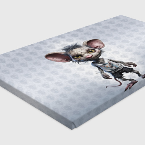 Холст прямоугольный Забавный крыс, цвет 3D печать - фото 4