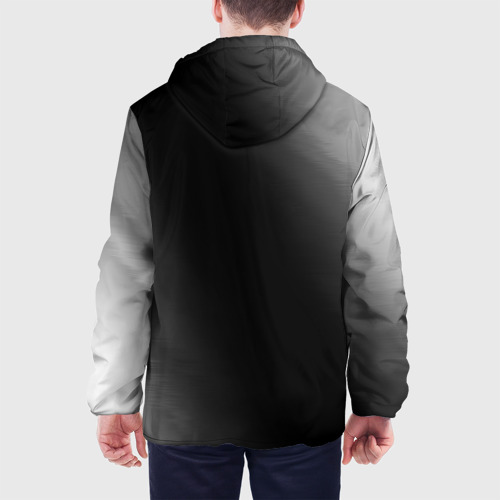 Мужская куртка 3D Beastars glitch на темном фоне: по-вертикали, цвет 3D печать - фото 5