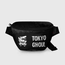 Tokyo Ghoul glitch на темном фоне: надпись и символ – Поясная сумка с принтом купить