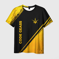 Code Geass - gold gradient: надпись, символ – Мужская футболка 3D с принтом купить со скидкой в -26%