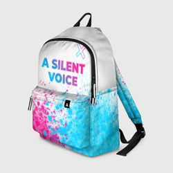 Рюкзак 3D A Silent Voice neon gradient style: символ сверху