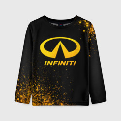 Детский лонгслив 3D Infiniti - gold gradient