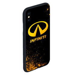 Чехол для iPhone XS Max матовый Infiniti - gold gradient - фото 2