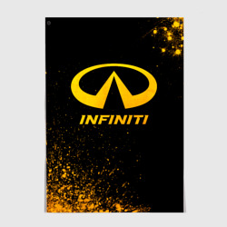 Постер Infiniti - gold gradient