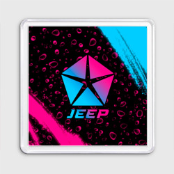 Магнит 55*55 Jeep - neon gradient