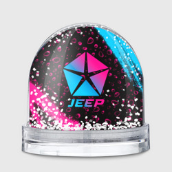 Игрушка Снежный шар Jeep - neon gradient