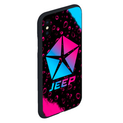 Чехол для iPhone XS Max матовый Jeep - neon gradient - фото 2