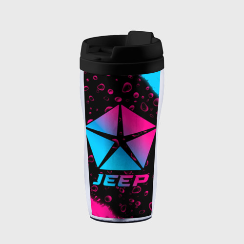 Термокружка-непроливайка Jeep - neon gradient