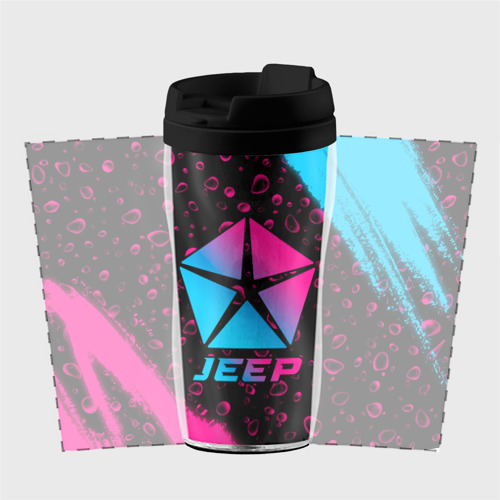Термокружка-непроливайка Jeep - neon gradient - фото 2