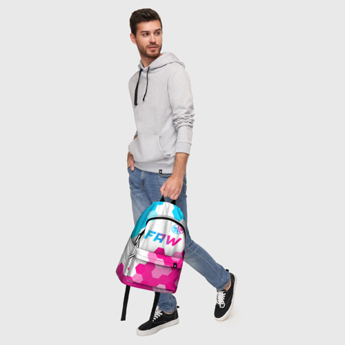 Рюкзак 3D с принтом FAW neon gradient style: символ сверху, фото #5