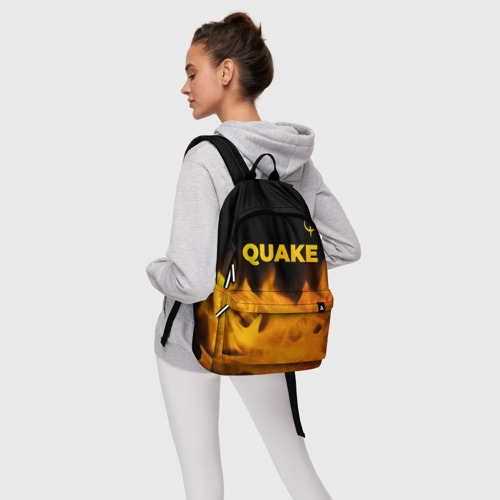 Рюкзак 3D Quake - gold gradient: символ сверху - фото 5