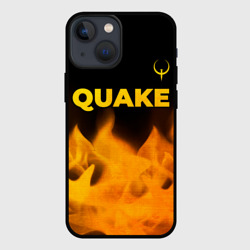 Чехол для iPhone 13 mini Quake - gold gradient: символ сверху
