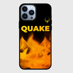 Чехол для iPhone 13 Pro Max Quake - gold gradient: символ сверху