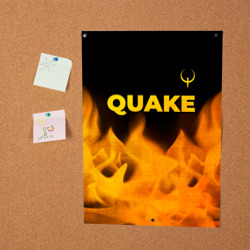 Постер Quake - gold gradient: символ сверху - фото 2