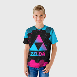 Детская футболка 3D Zelda - neon gradient - фото 2