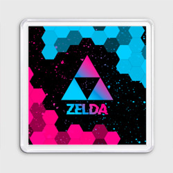 Магнит 55*55 Zelda - neon gradient