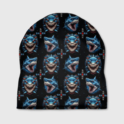 Шапка 3D Shark - pattern