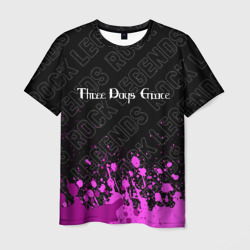Мужская футболка 3D Three Days Grace rock Legends: символ сверху
