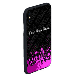 Чехол для iPhone XS Max матовый Three Days Grace rock Legends: символ сверху - фото 2