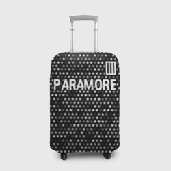 Чехол для чемодана 3D Paramore glitch на темном фоне: символ сверху