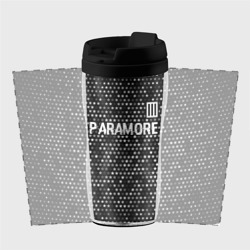 Термокружка-непроливайка Paramore glitch на темном фоне: символ сверху - фото 2