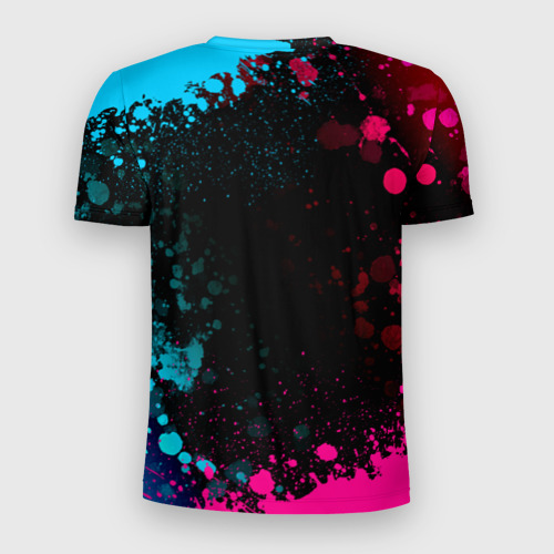 Мужская футболка 3D Slim Limp Bizkit - neon gradient, цвет 3D печать - фото 2